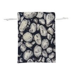 White Rocks Close Up Pattern Photo Lightweight Drawstring Pouch (l) by dflcprintsclothing