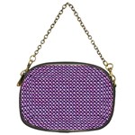 Metallic Mesh Screen 2 Chain Purse (One Side) Front