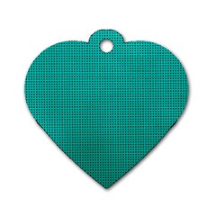 Metallic Mesh Screen 2-blue Dog Tag Heart (one Side) by impacteesstreetweareight