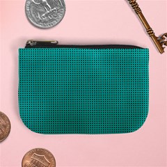 Metallic Mesh Screen 2-blue Mini Coin Purse by impacteesstreetweareight