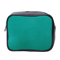 Metallic Mesh Screen 2-blue Mini Toiletries Bag (two Sides) by impacteesstreetweareight