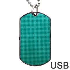 Metallic Mesh Screen 2-blue Dog Tag Usb Flash (one Side) by impacteesstreetweareight