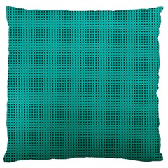 Metallic Mesh Screen 2-blue Large Cushion Case (two Sides) by impacteesstreetweareight