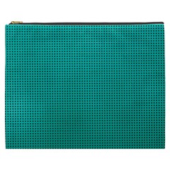 Metallic Mesh Screen 2-blue Cosmetic Bag (xxxl) by impacteesstreetweareight