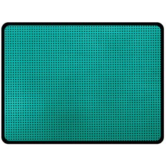 Metallic Mesh Screen 2-blue Double Sided Fleece Blanket (large)  by impacteesstreetweareight