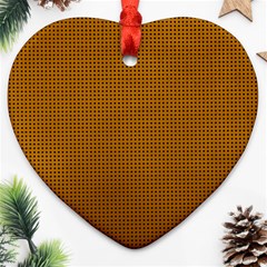 Metallic Mesh Screen 2-gold Ornament (heart) by impacteesstreetweareight