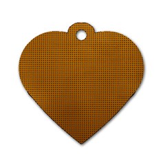 Metallic Mesh Screen 2-gold Dog Tag Heart (two Sides) by impacteesstreetweareight