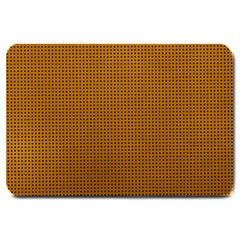 Metallic Mesh Screen 2-gold Large Doormat  by impacteesstreetweareight