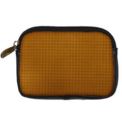 Metallic Mesh Screen 2-gold Digital Camera Leather Case by impacteesstreetweareight