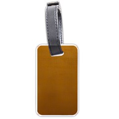 Metallic Mesh Screen 2-gold Luggage Tag (one Side) by impacteesstreetweareight