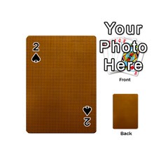 Metallic Mesh Screen 2-gold Playing Cards 54 Designs (mini) by impacteesstreetweareight