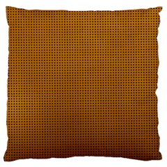 Metallic Mesh Screen 2-gold Large Cushion Case (one Side) by impacteesstreetweareight