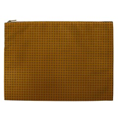 Metallic Mesh Screen 2-gold Cosmetic Bag (xxl) by impacteesstreetweareight