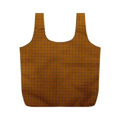 Metallic Mesh Screen 2-gold Full Print Recycle Bag (m) by impacteesstreetweareight