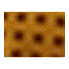 Metallic Mesh Screen 2-gold Double Sided Flano Blanket (mini)  by impacteesstreetweareight