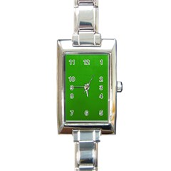 Metallic Mesh Screen 2-green Rectangle Italian Charm Watch