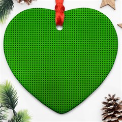 Metallic Mesh Screen 2-green Ornament (Heart)