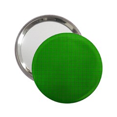 Metallic Mesh Screen 2-green 2.25  Handbag Mirrors