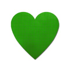 Metallic Mesh Screen 2-green Heart Magnet