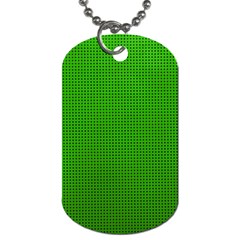 Metallic Mesh Screen 2-green Dog Tag (One Side)