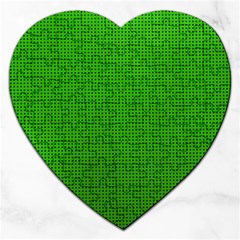 Metallic Mesh Screen 2-green Jigsaw Puzzle (Heart)