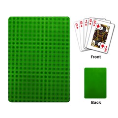 Metallic Mesh Screen 2-green Playing Cards Single Design (Rectangle)