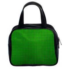 Metallic Mesh Screen 2-green Classic Handbag (Two Sides)