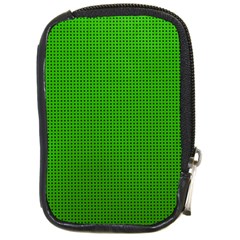 Metallic Mesh Screen 2-green Compact Camera Leather Case by impacteesstreetweareight