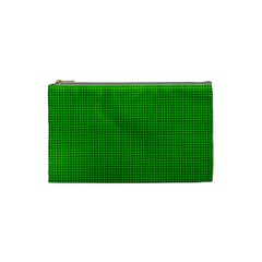 Metallic Mesh Screen 2-green Cosmetic Bag (Small)