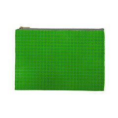 Metallic Mesh Screen 2-green Cosmetic Bag (large) by impacteesstreetweareight