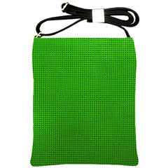 Metallic Mesh Screen 2-green Shoulder Sling Bag