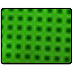 Metallic Mesh Screen 2-green Fleece Blanket (Medium) 