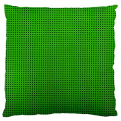 Metallic Mesh Screen 2-green Large Cushion Case (One Side)