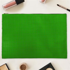 Metallic Mesh Screen 2-green Cosmetic Bag (XXL)