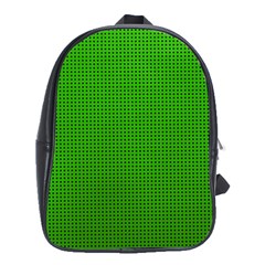 Metallic Mesh Screen 2-green School Bag (XL)