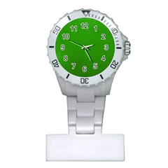 Metallic Mesh Screen 2-green Plastic Nurses Watch by impacteesstreetweareight