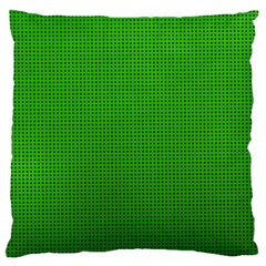 Metallic Mesh Screen 2-green Large Flano Cushion Case (Two Sides)