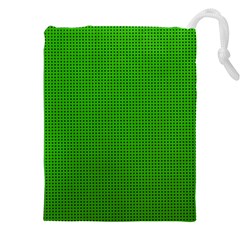 Metallic Mesh Screen 2-green Drawstring Pouch (4XL)