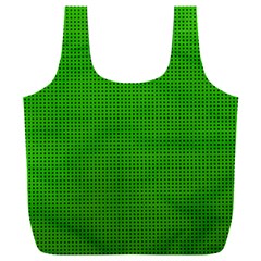 Metallic Mesh Screen 2-green Full Print Recycle Bag (XXL)