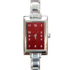 Metallic Mesh Screen 2-red Rectangle Italian Charm Watch by impacteesstreetweareight