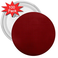 Metallic Mesh Screen 2-red 3  Buttons (100 Pack)  by impacteesstreetweareight