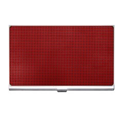 Metallic Mesh Screen 2-red Business Card Holder by impacteesstreetweareight