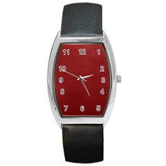 Metallic Mesh Screen 2-red Barrel Style Metal Watch by impacteesstreetweareight