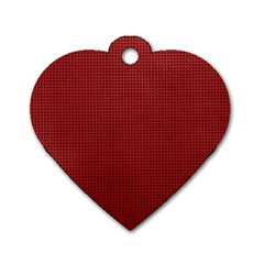 Metallic Mesh Screen 2-red Dog Tag Heart (one Side) by impacteesstreetweareight