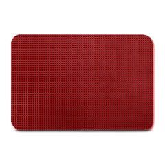 Metallic Mesh Screen 2-red Plate Mats by impacteesstreetweareight