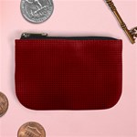 Metallic Mesh Screen 2-red Mini Coin Purse Front