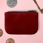 Metallic Mesh Screen 2-red Mini Coin Purse Back