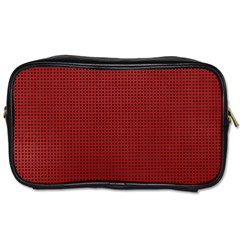 Metallic Mesh Screen 2-red Toiletries Bag (one Side) by impacteesstreetweareight