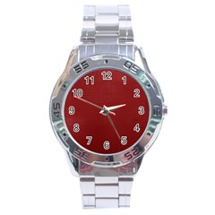 Metallic Mesh Screen 2-red Stainless Steel Analogue Watch by impacteesstreetweareight