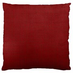 Metallic Mesh Screen 2-red Large Cushion Case (one Side) by impacteesstreetweareight